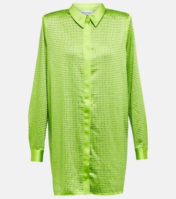 Verziertes Hemd aus Satin | Self-Portrait