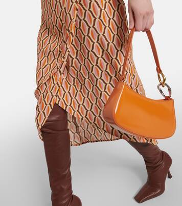 Alisha printed crêpe wrap skirt | Velvet