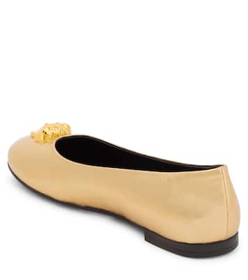 La Medusa leather ballet flats | Versace Kids