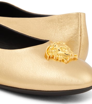 La Medusa leather ballet flats | Versace Kids