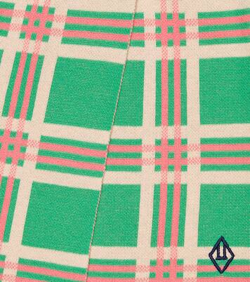 Lynx checked cotton skirt | The Animals Observatory