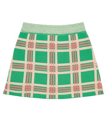 Lynx checked cotton skirt | The Animals Observatory