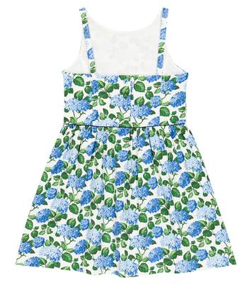 Floral cotton-blend piqué dress | Polo Ralph Lauren Kids