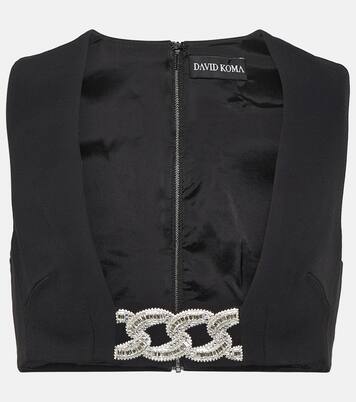 Verziertes Bustier-Top | David Koma