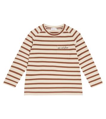 Cotton-blend jersey T-shirt | Brunello Cucinelli Kids