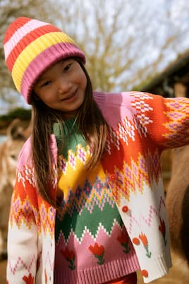 Cardigan in cotone e lana | Stella McCartney Kids