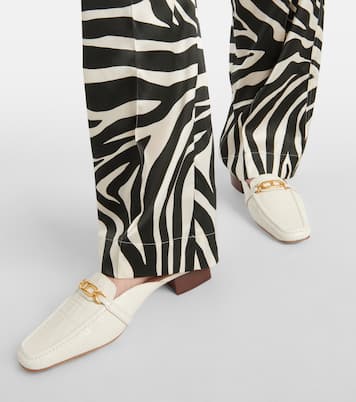 Whitney croc-effect leather mules | Tom Ford