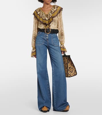 Plateau-Clogs 50 aus Leder | Etro