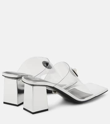 Pantoletten Medusa '95 mit Metallic-Leder | Versace