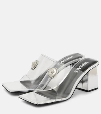 Pantoletten Medusa '95 mit Metallic-Leder | Versace