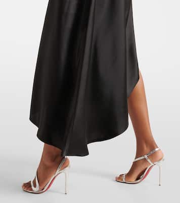 One-Shoulder-Midikleid aus Satin | Norma Kamali