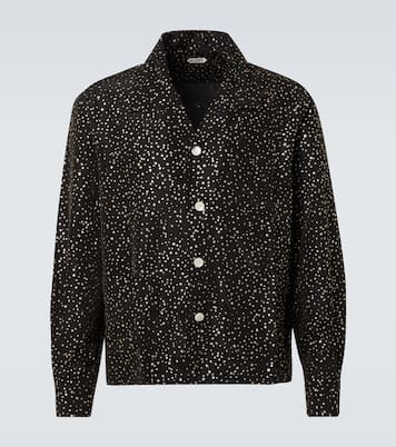 Glitter faille shirt | Bode