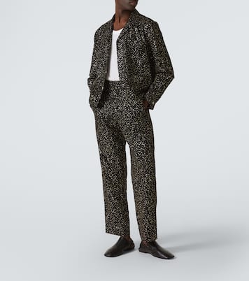 Glitter faille shirt | Bode