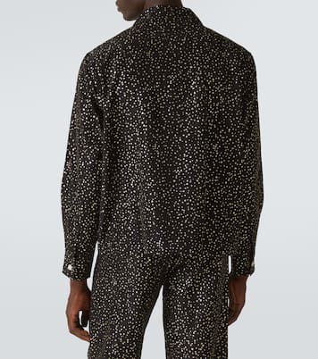Glitter faille shirt | Bode