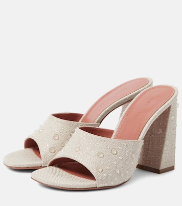 Pantoletten Brigitte 95 aus Canvas | Amina Muaddi