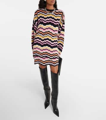 Minirock aus Häkelstrick | Missoni