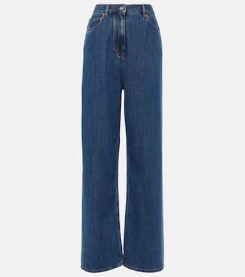 High-Rise Wide-Leg Jeans | Valentino