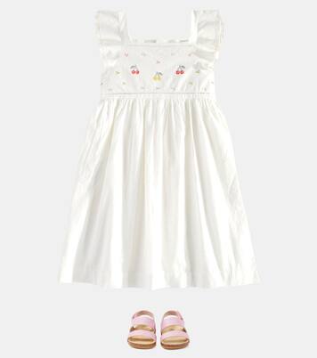 Galia printed cotton dress | Bonpoint