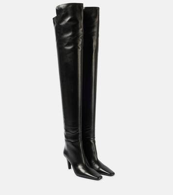 Overknee-Stiefel Jill 75 aus Leder | Saint Laurent