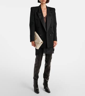 Overknee-Stiefel Jill 75 aus Leder | Saint Laurent