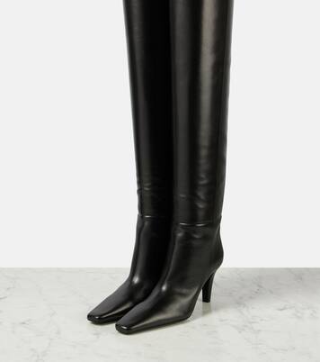 Overknee-Stiefel Jill 75 aus Leder | Saint Laurent