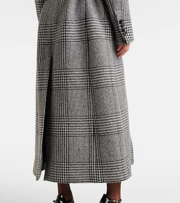 Manteau en laine mélangée à carreaux | Dolce&Gabbana