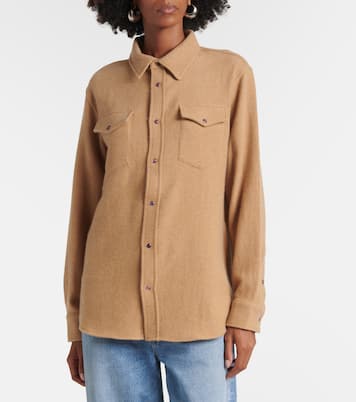 Bronze cashmere shirt | God's True Cashmere