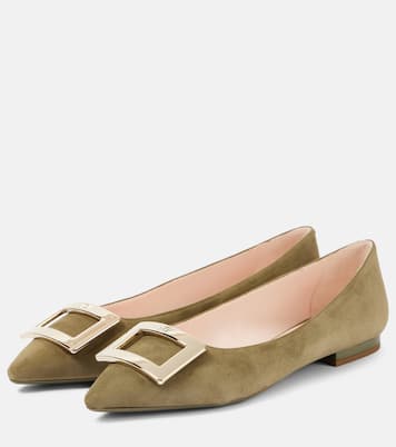 Gommettine Ball suede ballet flats | Roger Vivier
