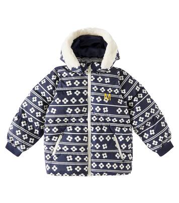 Wattierte Jacke Flowers mit Faux Fur | Mini Rodini