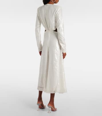 Bridal Midikleid mit Kristallen und Pailletten | Rotate