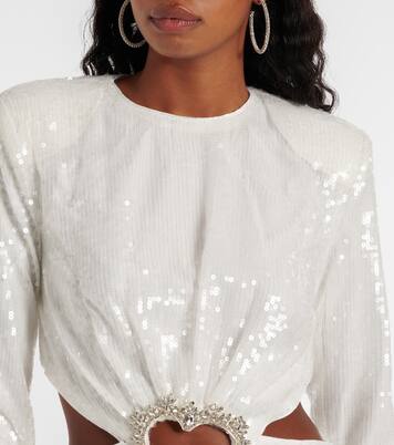 Bridal Midikleid mit Kristallen und Pailletten | Rotate