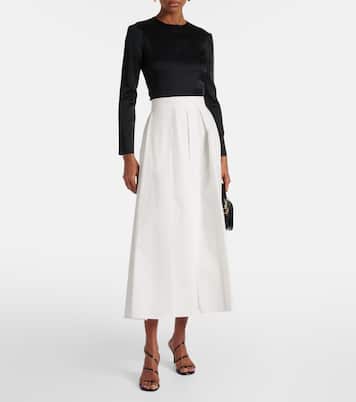 Midirock aus Baumwollpopeline | Elie Saab