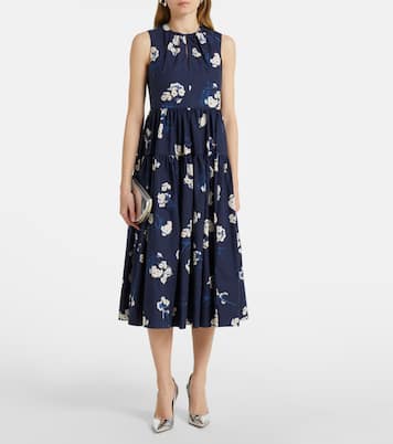 Midikleid aus Baumwolle | Erdem