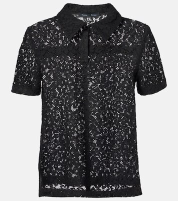 Kennedy floral lace polo shirt | Proenza Schouler