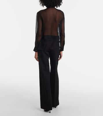 Schluppenbluse aus Seidenchiffon | Dolce&Gabbana