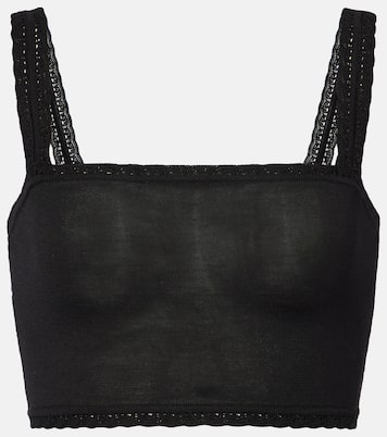 Knitted silk crop top | Dolce&Gabbana