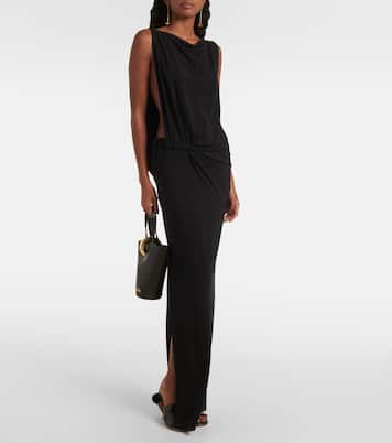 Peplo draped jersey maxi dress | Jacquemus