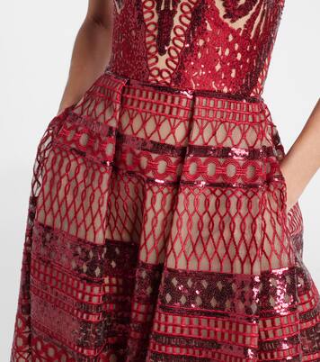 Sequined corset gown | Elie Saab