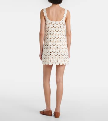 Robe Hoya en crochet de coton à fleurs | Staud