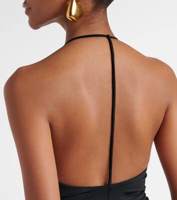 Gathered jersey open-back gown | Victoria Beckham