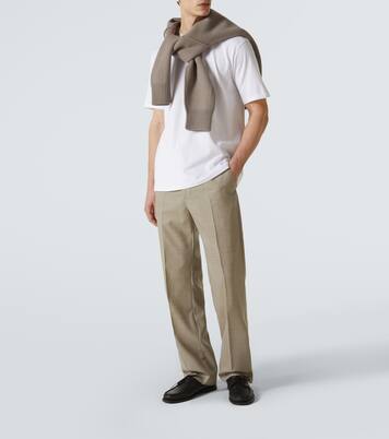 Cotton jersey T-shirt | Auralee