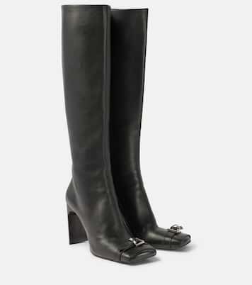 Bel Air 100 leather knee-high boots | Balenciaga