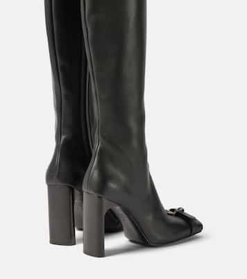 Bel Air 100 leather knee-high boots | Balenciaga