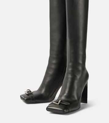 Bel Air 100 leather knee-high boots | Balenciaga
