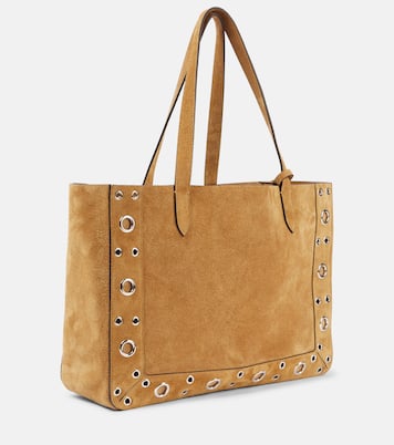 Shopper Nellcôte Medium de ante con tachuelas | Valentino Garavani