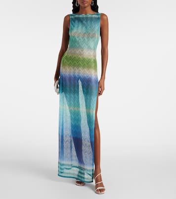 Maxikleid aus Häkelstrick | Missoni