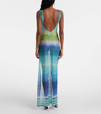 Maxikleid aus Häkelstrick | Missoni