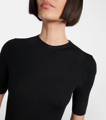 Celina ribbed-knit wool-blend top | Khaite