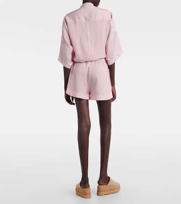 Striped silk shorts | Stella McCartney