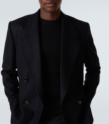 Shearling-trimmed virgin wool blazer | Dolce&Gabbana